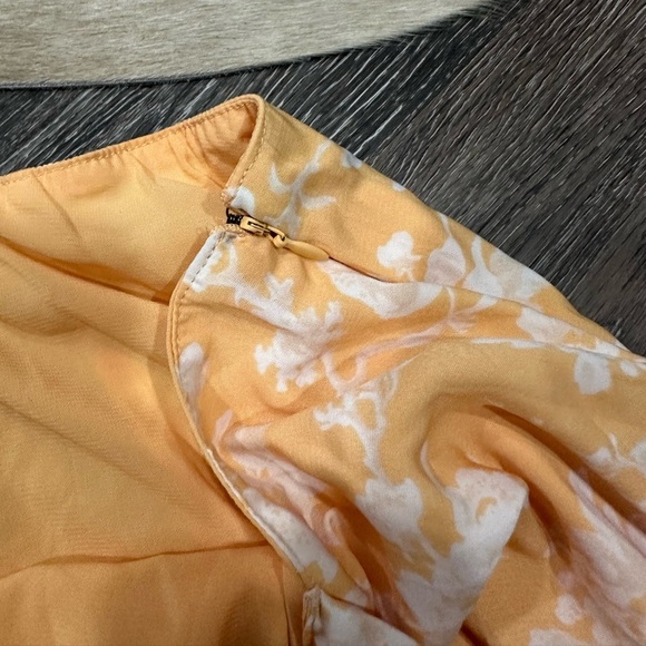 Abercrombie & Fitch Womens Floral Bird Wrap Maxi Skirt Yellow XL - Picture 5 of 8